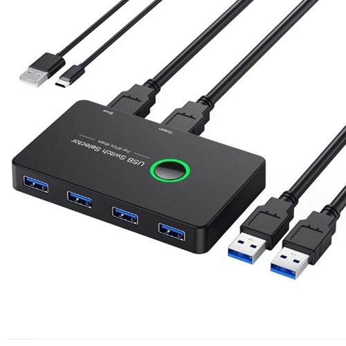 USB 3.0 Switch Selector KVM Switcher for 2 PC Sharing 4 USB Devices - Picture 5 of 5