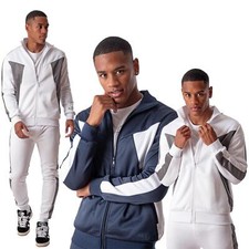 Mens Tracksuit, Full Zip Jacket  Joggers Two Piece Outfit Sportswear UK S - XXL