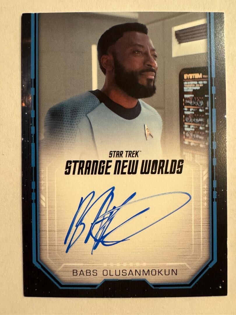 Star Trek Strange New Worlds Babs Olusanmokun Bordered