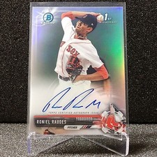 2017 Bowman Chrome Auto Refractor /499 Raudes Hinsz Jharel Cotton RC You Choose