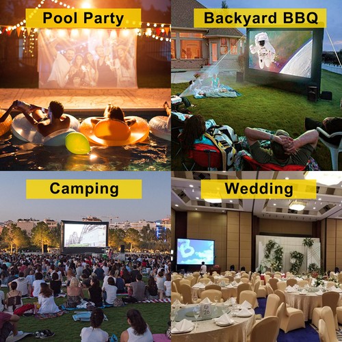 VEVOR Inflatable Movie Screen Inflatable Projector Screen 6M for Outdoor Theater - Zdjęcie 7 z 12