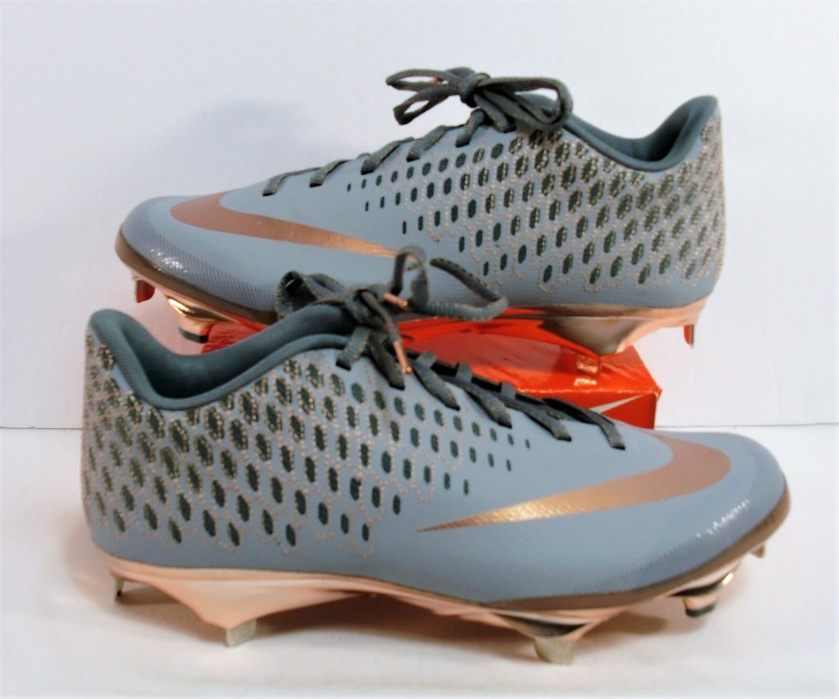 Men\'s 14 Nike Lunar Vapor Ultrafly Elite 2 Metal Baseball Cleats Grey AO7946-002 Nike Lunar Vapor UltraFly Elite Cleats: Used & Clearance Deals main image 4