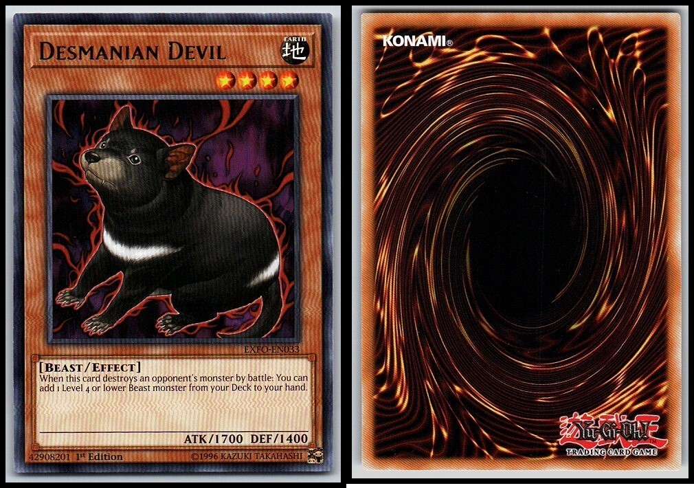 1st Edition YuGiOh Desmanian Devil EXFO-EN033 Ultra Rare Card