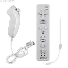 2 in 1 Motion Plus Remote Controller + Nunchuck Set for Wii & Wii U Video Game