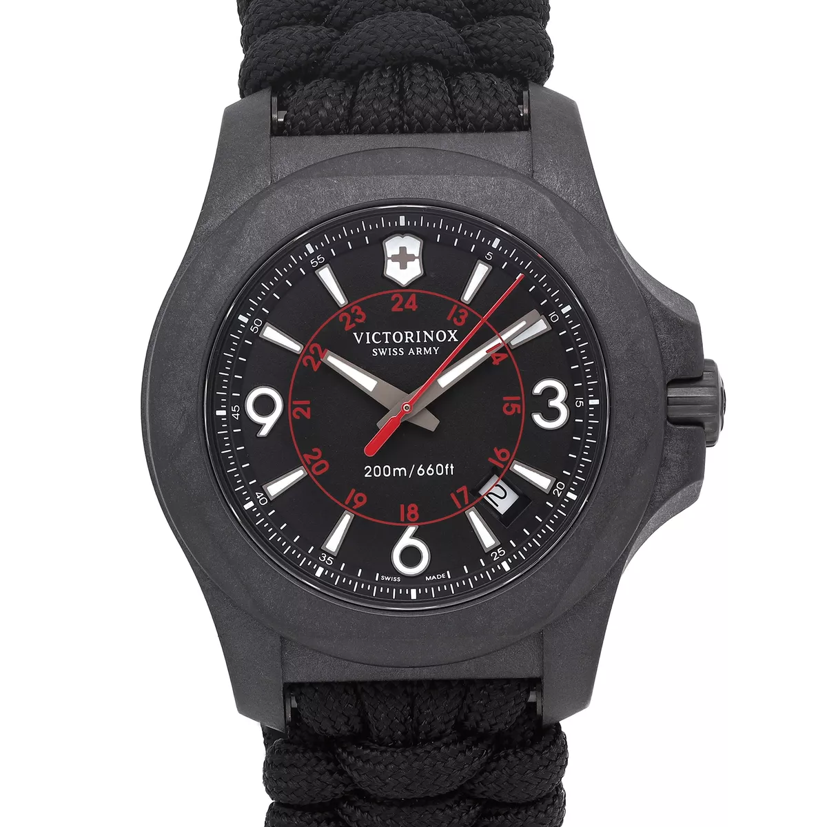 Victorinox Swiss Army I.N.O.X. 43mm Carbon Black Dial Quartz Mens