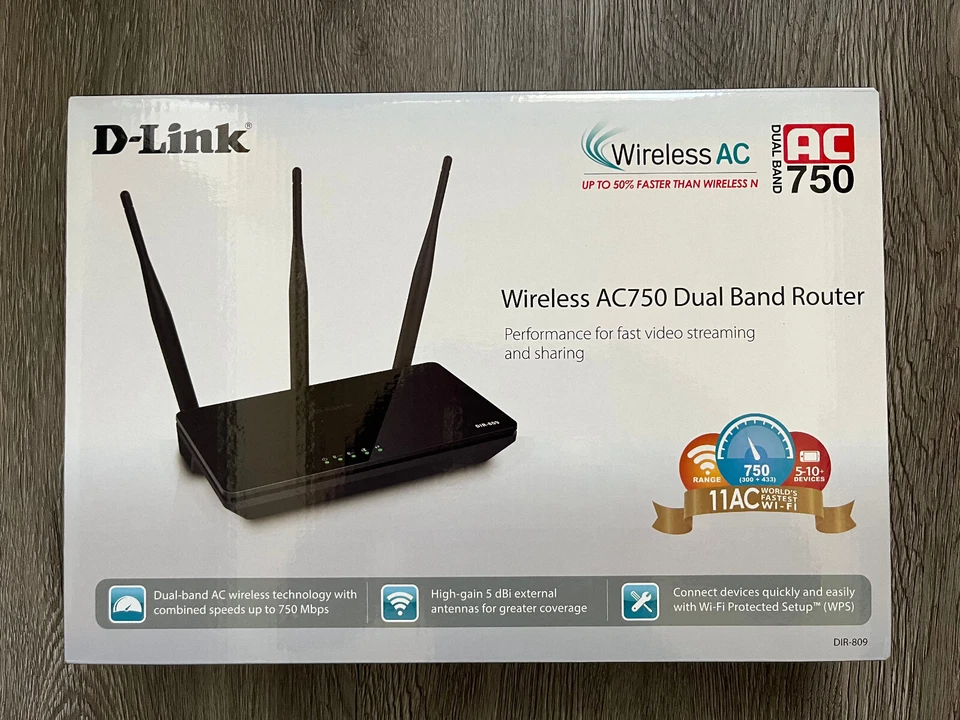 D-LINK AC750 Wireless Dual Band Router Schwarz NEU & OVP - Bild 4 von 4