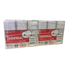 Member's Mark 36-Rolls 3 1/8" x 190' Bright White BPA Free Thermal Paper Rolls