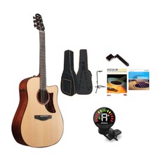 Ibanez Aad300ce 6-string Advanced Acoustic Guitar (natural Low Gloss) Bundle