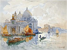 Sea Italy Venice K. Gorbatov Tile Mural Kitchen Bathroom Wall Backsplash Ceramic