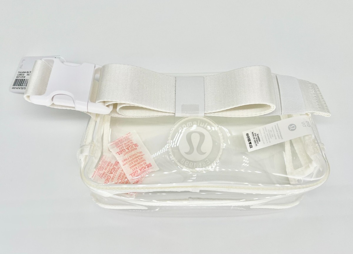 ルルレモン　日本未入荷　Clear Belt Bag 1L Logo ビニール Everywhere Belt Bag 1L *Clear | Men's Bags,Purses,Wallets
