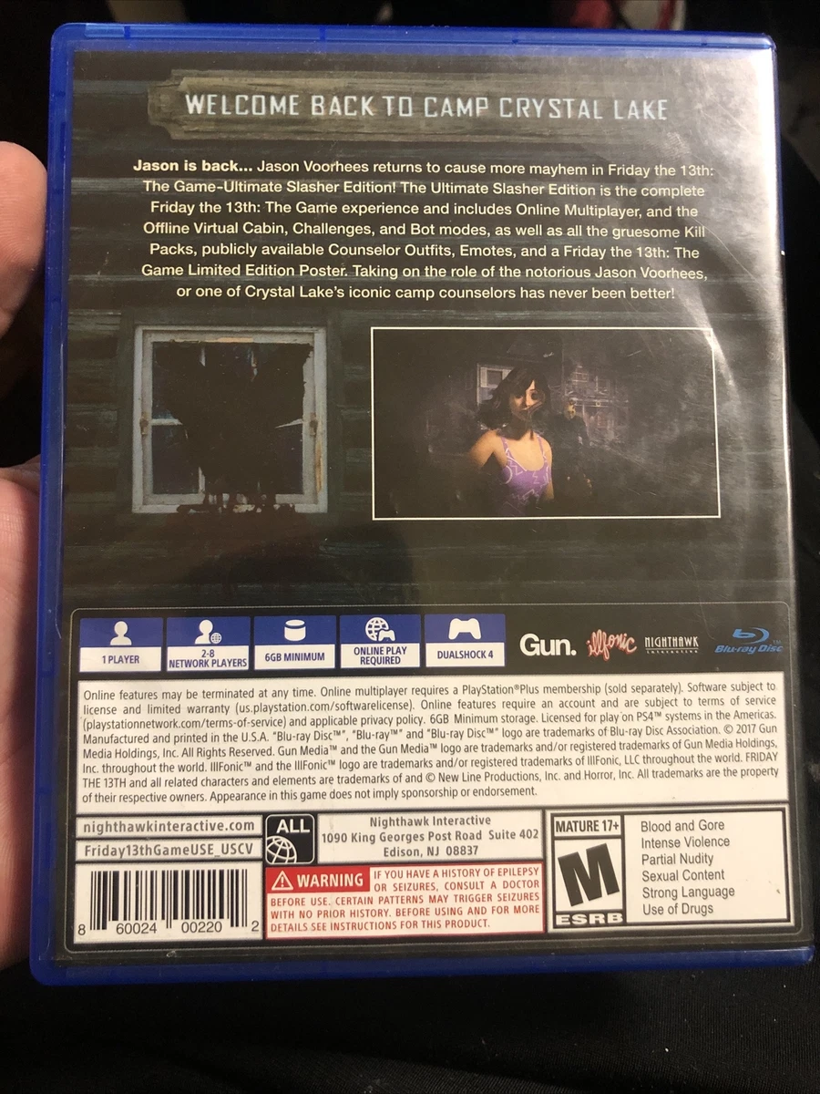 Friday The 13th: U&I ENTERTAINMENT, The Game for PlayStation 4