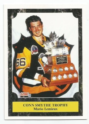 MARIO LEMIEUX 1991-92 SCORE CONN SMYTHE TROPHY CARD NM-MT CONDITION