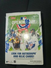 2021 Topps mlb Baseball Opening Day Sealed Blaster Box autograph chase relic
