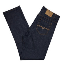 Pantalones de mezclilla ajustados negros vintage Genes ajustados para hombre talla 34x32 negros elásticos