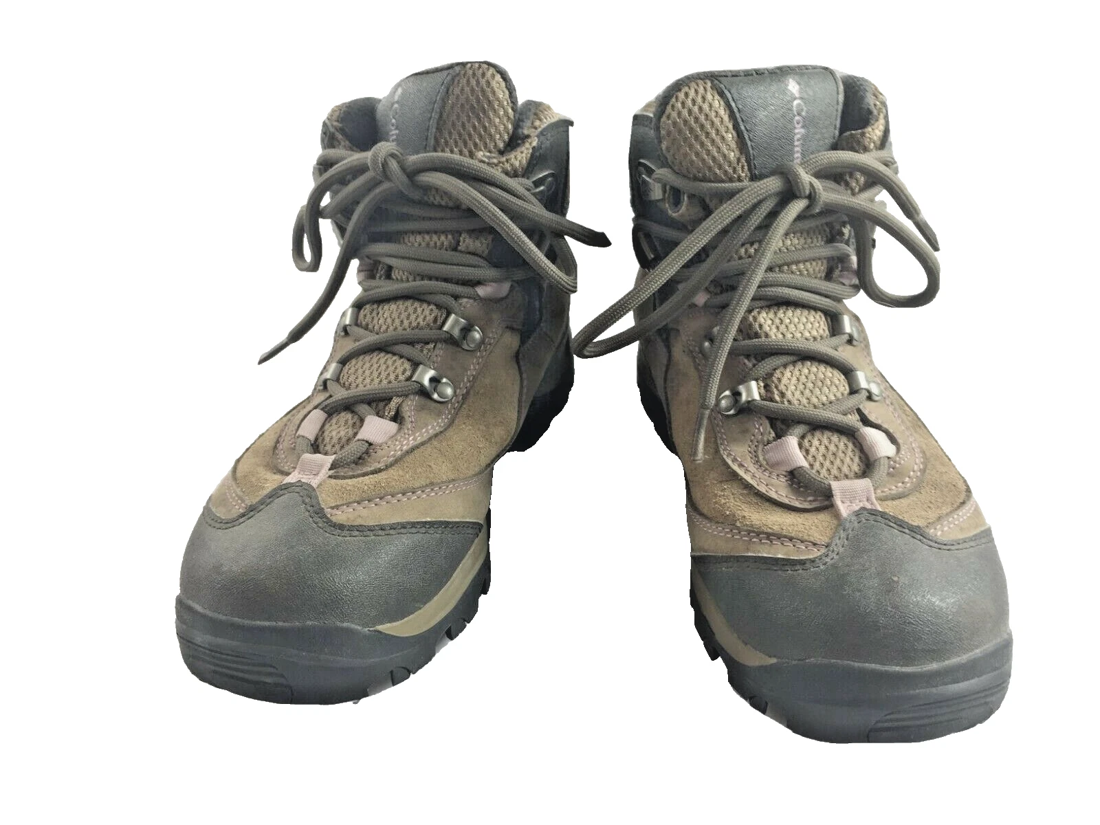 Columbia Brown Pink Gore Tex Mystic Peak GTX Women's Size 7 Ankle Hiking Boots