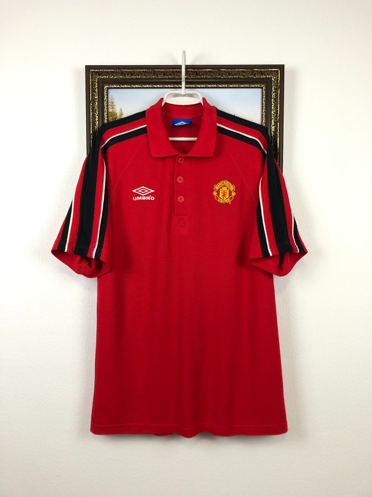 Vintage 90's Umbro Manchester United Football Shirt Soccer Jersey Size L