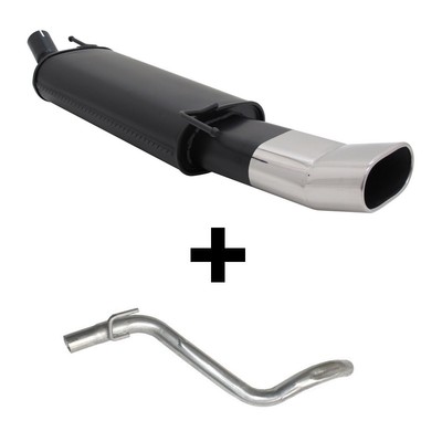 NOVUS SPORTAUSPUFF VW GOLF 3 135x75 DTM inkl. Verbindungsrohr MK3-V