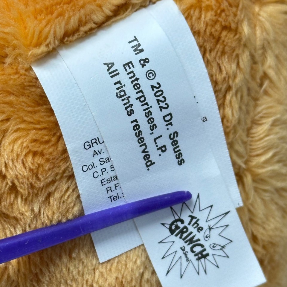 Dr. Seuss Grinch Max Plush Dog Animated Stuffed Animal 12 Inch 2022 eBay