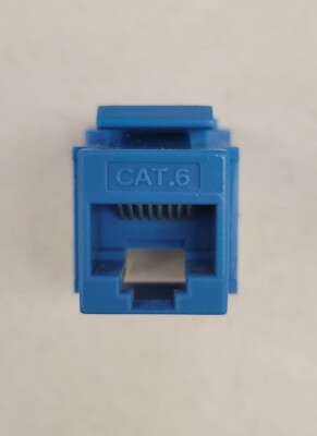 Cat6 Blue Keystone Jack 45 Degree Punch Down Network Connector