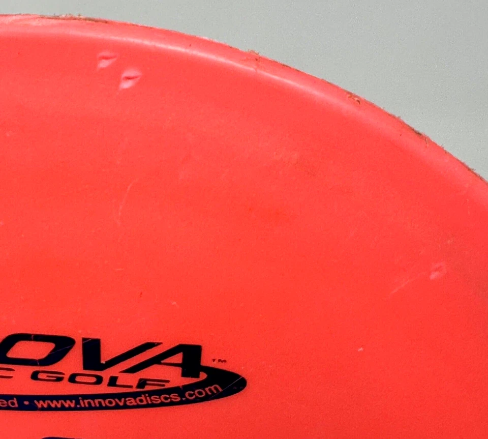 Innova Disc Golf DX Cheetah Pink Blue Foil PFN Patent # Rancho No Ink 150g Used - Image 3 of 4