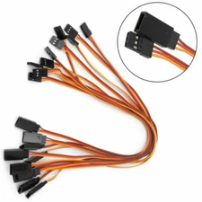 10Pcs 300mm Servo Extension Lead Wire Cable For RC Futaba JR Male to Female 30cm