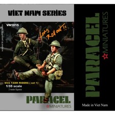 PARACEL MINIATURES VIETNAM SERIES VN1015 NVA TANK RIDERS SET 1