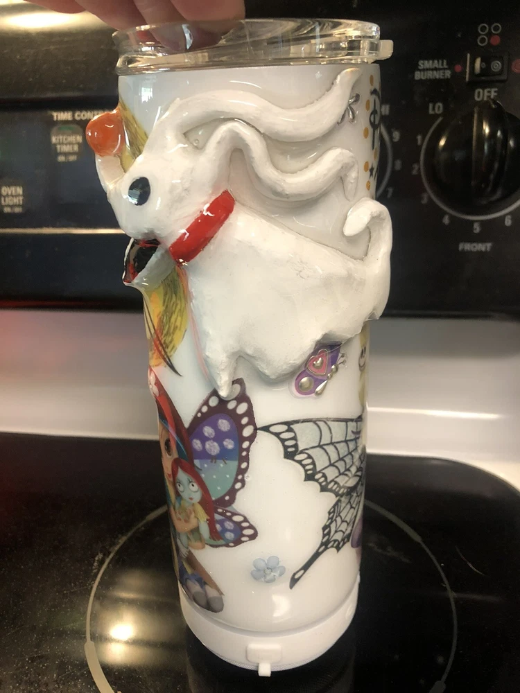 Tumbler With Blue Tooth ,20oz ,3D Stainless Steel Glow In dark! Handmade. 🤩