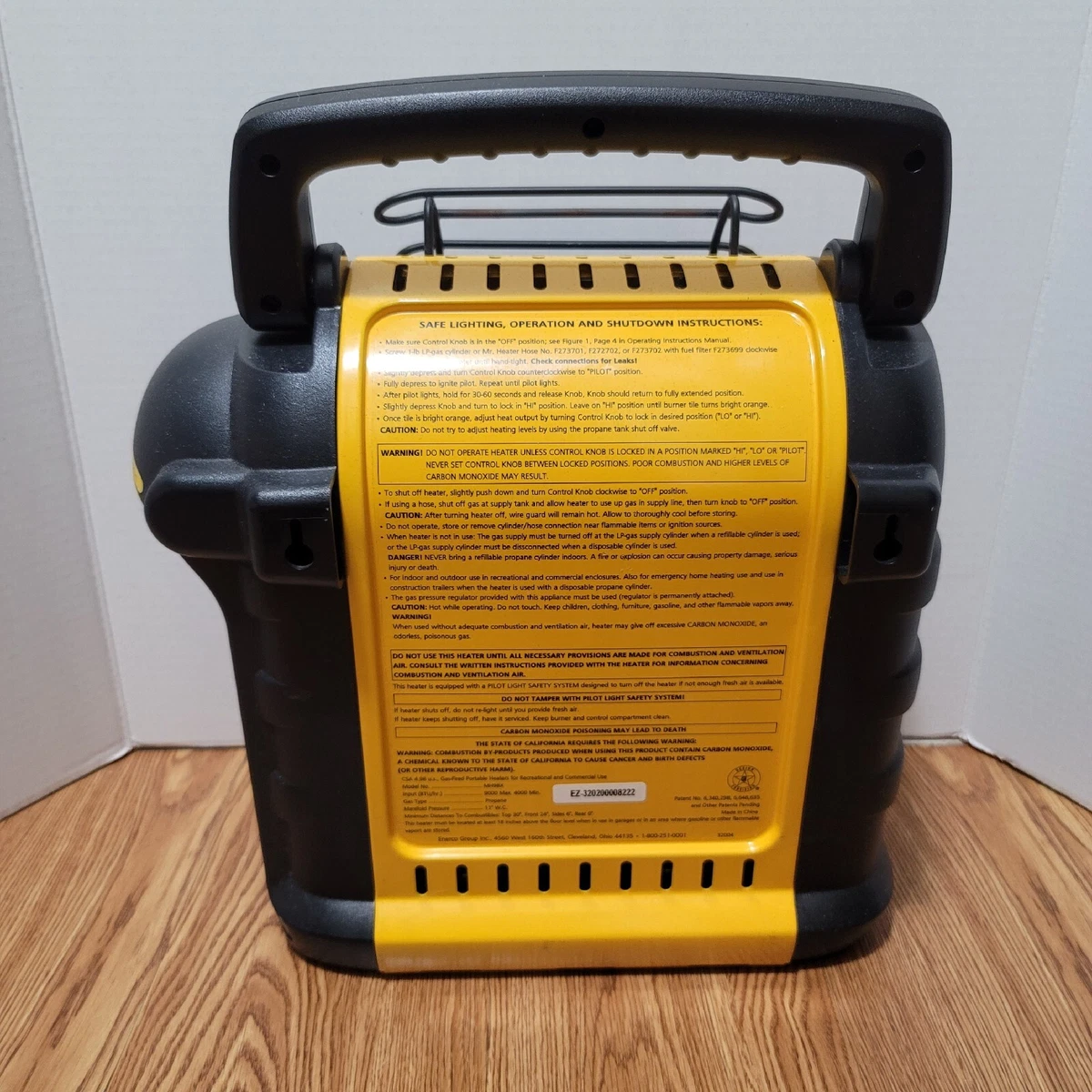 GUC Mr. Heater Portable Buddy - MH9BX - 9000BTU - Black/Yellow | eBay