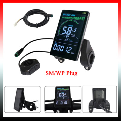 E-Bike 24V 36V 48V 60V M6C Colorful LCD Power Speed Display SM/WP Plug AUS