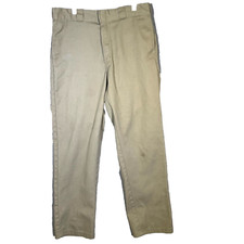 Dickies 874 Men s Work Pants 34 33 Beige Original Fit High-Rise Straight Leg