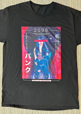 RARE Nathan Kawanishi 2098 Size Large Black T Shirt Japanese