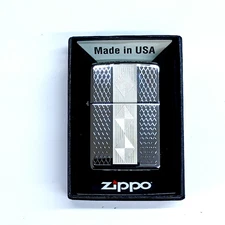 Zippo Diamond Grill Pocket Lighter, High Polish Chrome 29424