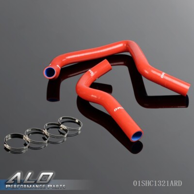Red Silicone Radiator Hose+Clamps Kit Fit For 94-01 Acura Integra DB6-DC2 DC