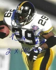 Signed BARRY FOSTER "2X Pro Bowl"  Pittsburgh Steelers 8x10 Photo w/Show Ticket