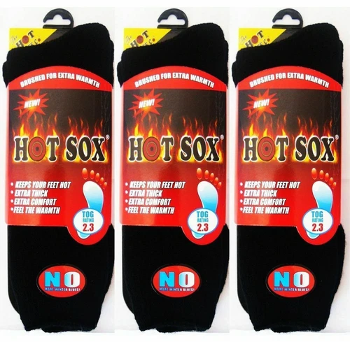 3 Pairs Heat Control Socks Thick Thermal Slipper Socks 2.3 TOG
