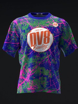 Personalized Name DV8 - Heckler Hybrid Neon Bowling Jersey Shirts - All Size