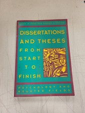Dissertations Theses Start Finish John Cone Sharon Foster Psychology Book Guide