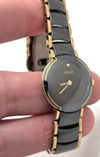 Rado DiaStar Black Dial 24mm Scratchproof Ceramic 153.0352.3 Quartz Ladies Watch