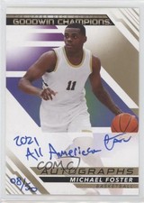 2022 Upper Deck Goodwin Champions Inscriptions 8/50 Michael Foster Jr Auto 0r46