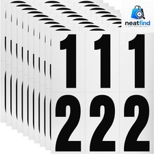 60 Reflective Waterproof Address Numbers for Mailboxes Signs - Silver Vinyl
