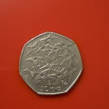 EU 25th Anniversary 50p Coin 1998 Fifty Pence