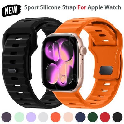 Silikon Loop Armband Für Apple Watch Ultra 3 2 49mm Series 11 10 9 8 7 6 5 4 SE3