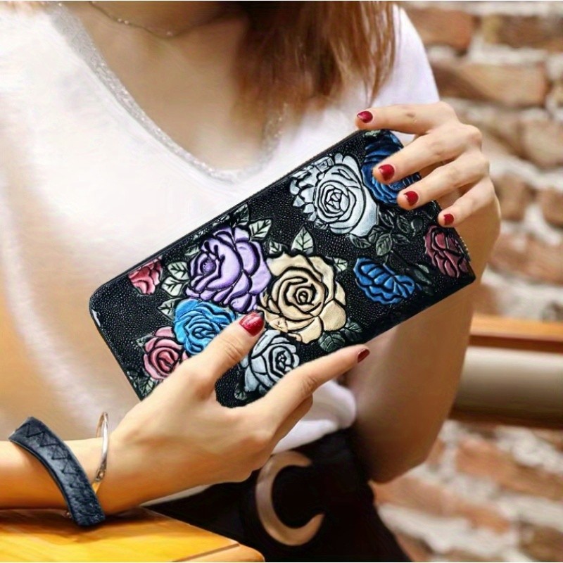 1pc Women's Wristband Wallet Classic Retro Pu Leather Ladies Multi Card Wallet