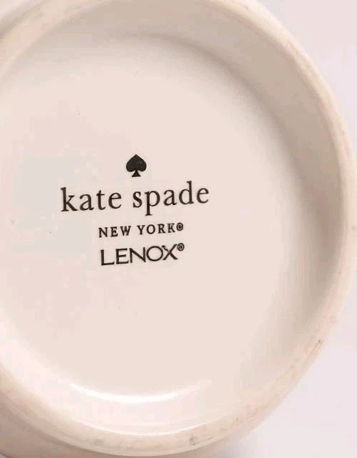 Caneca Kate Spade New York Lenox Charlotte Street amarela azul e branca - Imagem 2 de 2