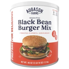 Augason Farms Gluten Free Black Bean Burger 2 lbs 14 oz No. 10 Can