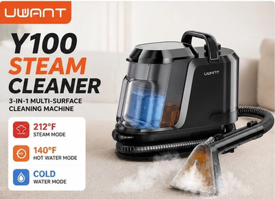 #ad UWANT Y100 Steam Carpet amp; Spot Cleaner 3 in 1 Steam Hot amp; Cold Water Cleaner $89.99