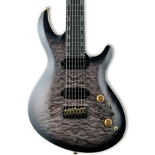 ESP LTD JR-7 Javier Reyes Sig 7-S Baritone E/G, Ebony FB, Faded Blue Sunburst