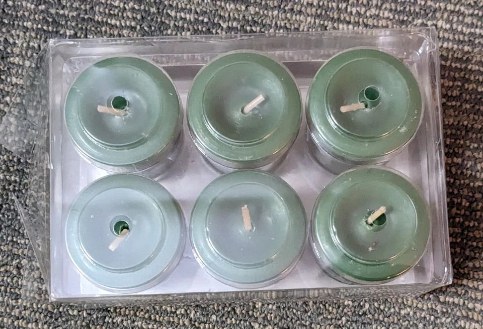 Pier 1 Holiday Forest 6 Pack Candle Votives Green Unused Scented  - Image 3 of 4