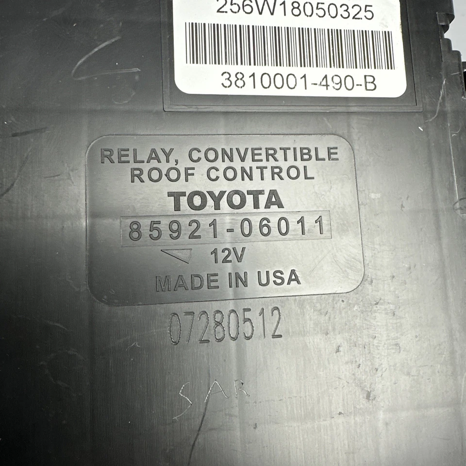 2004–2008 Toyota Camry Solara Convertible Top Control Module OEM 85921-06011 - Image 2 of 4