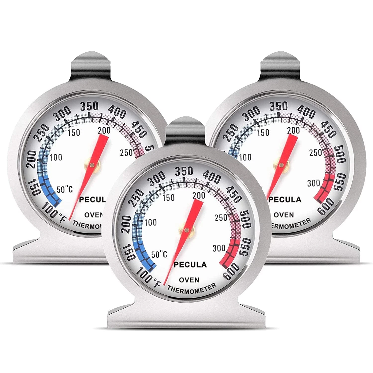 Oven Thermometer 50-300°C/100-600°F, Oven Grill Fry Chef Smoker Thermometer I...